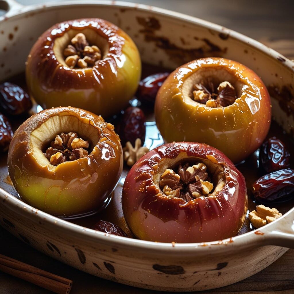 Baked Apples with Dates and Walnuts