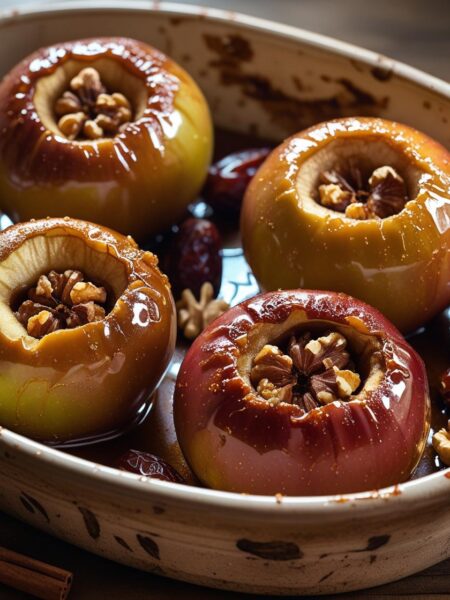 Baked Apples with Dates and Walnuts