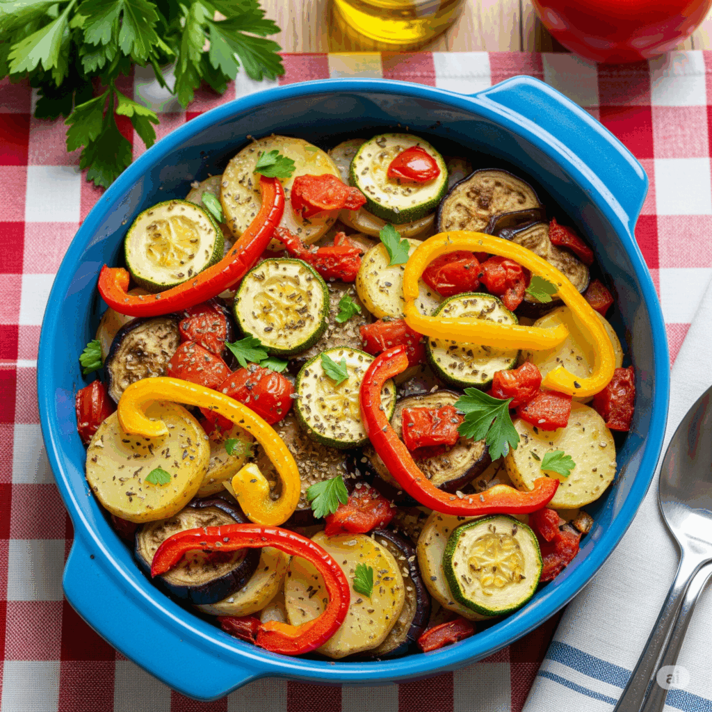 Briam (Greek roasted vegetable medley)