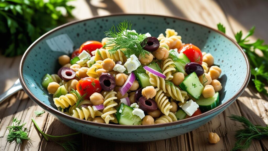 Chickpea Pasta Salad Recipe