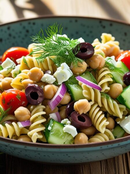 Chickpea Pasta Salad Recipe