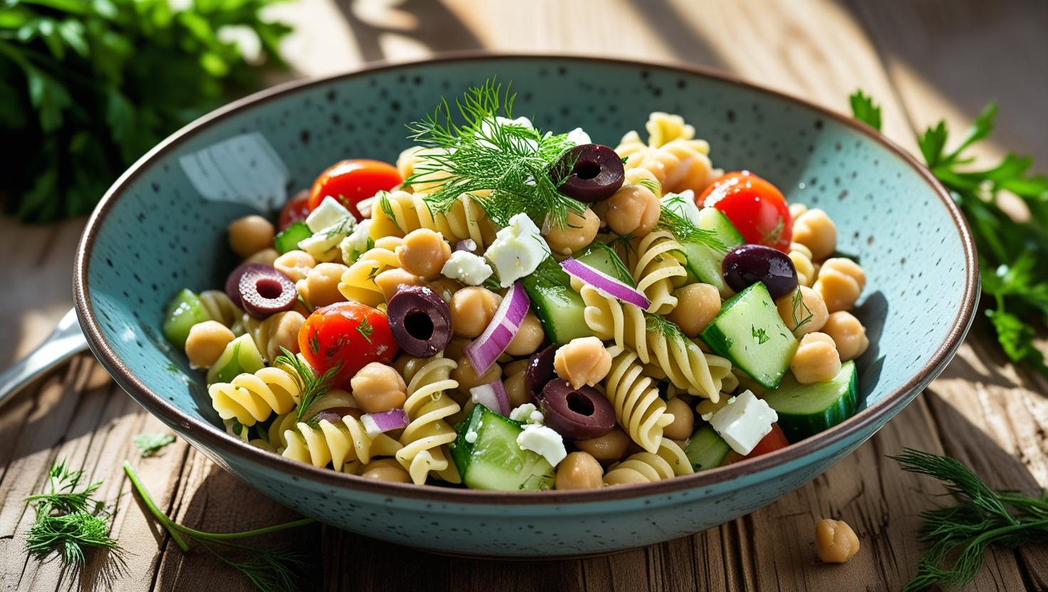 Chickpea Pasta Salad Recipe