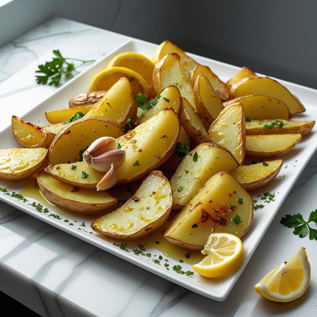Greek Lemon Potatoes (Oven-Roasted)