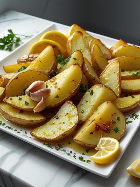 Greek Lemon Potatoes (Oven-Roasted)