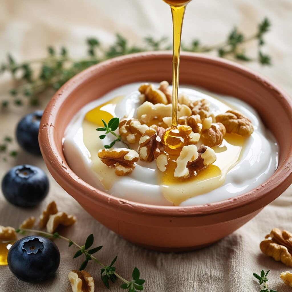 Greek Yogurt with Honey & Walnuts