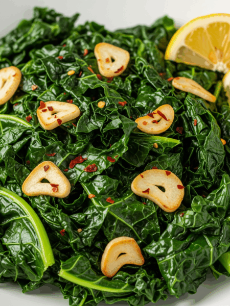 Garlicky Mediterranean Sautéed Kale
