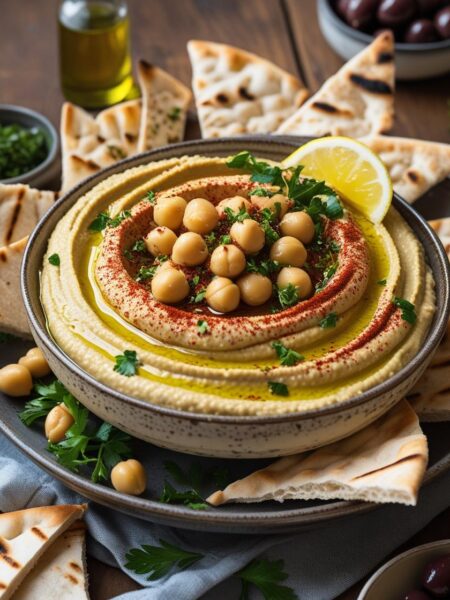 Mediterranean-Style Hummus (Creamy & Authentic)